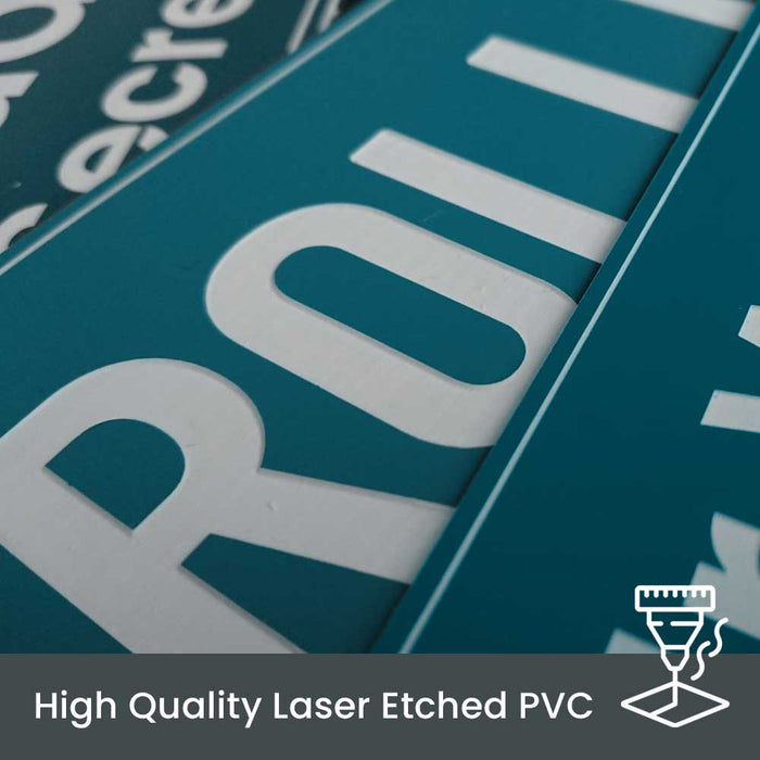 PVC Laser Etched Custom Personalised Street Sign