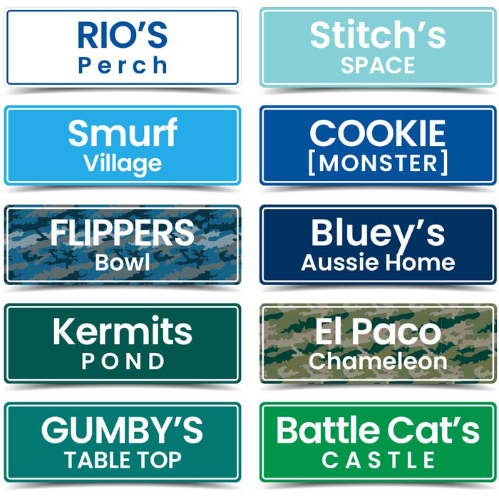 PVC Laser Etched Custom Personalised Pet Plate