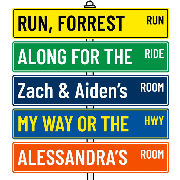 PVC Laser Etched Custom Personalised Street Sign