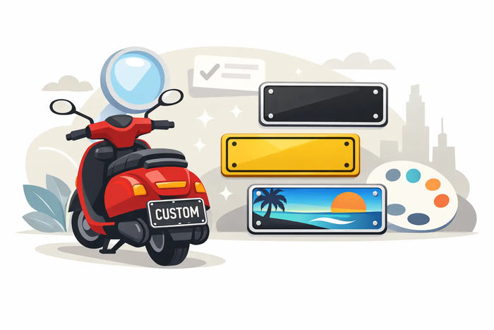 How to Choose a Personalised Scooter Plate