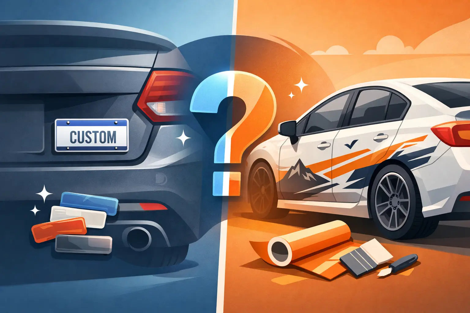 Mini Plates vs Decals: Which Looks Better?