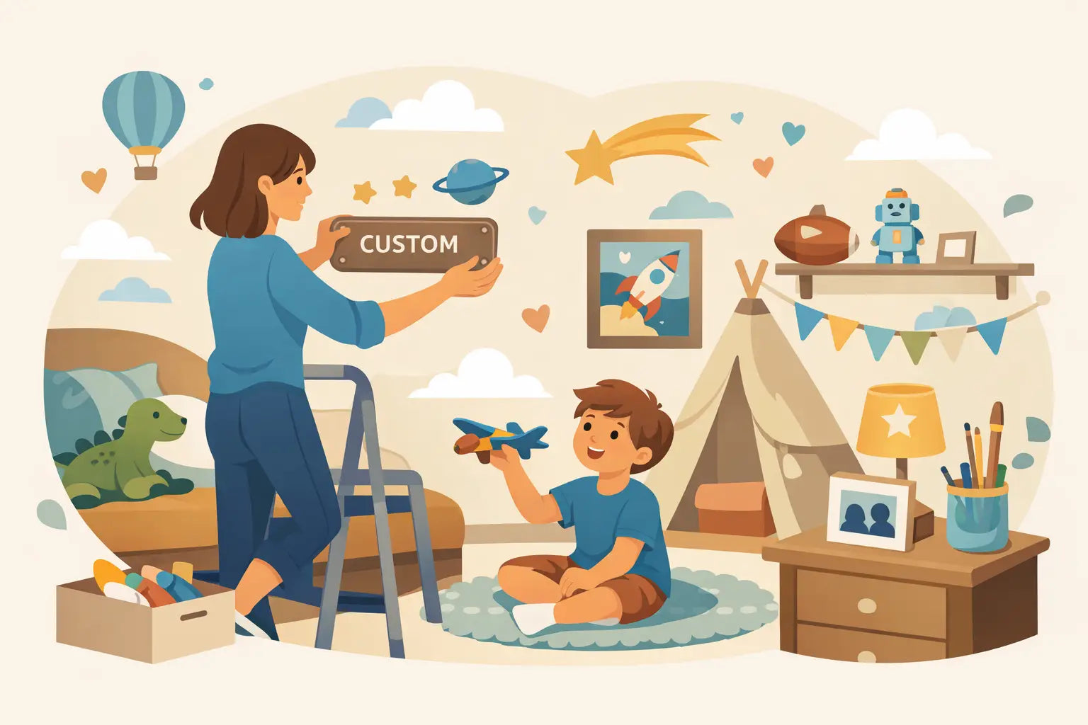 How to Personalise Kids Bedroom Decor Easily
