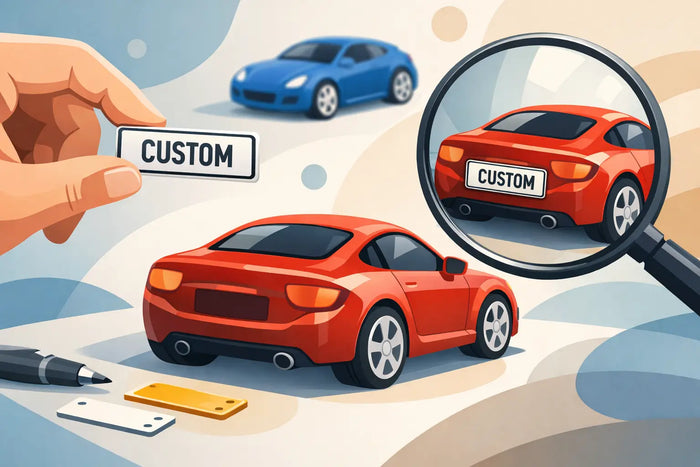 Why a Personalised Toy Car Plate Works