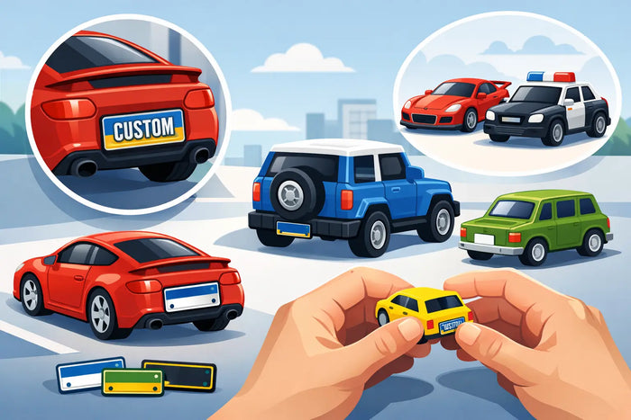 Mini Plates for Toy Cars That Kids Love
