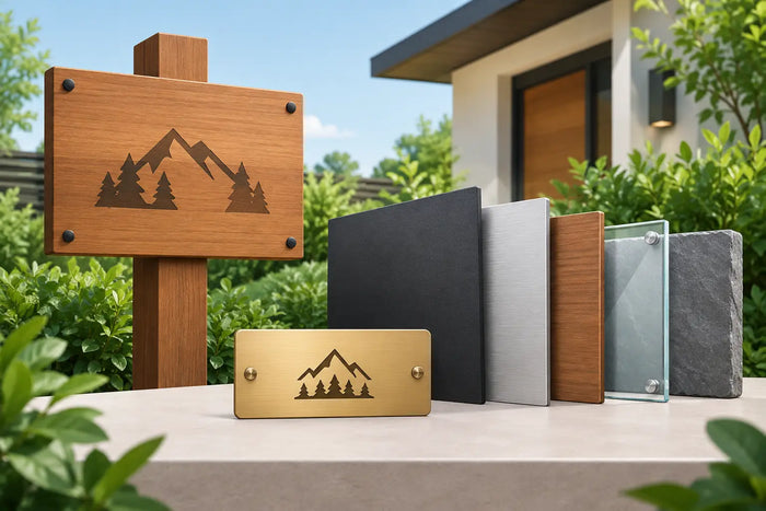 Outdoor Personalised Sign Materials Guide