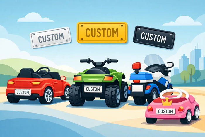 Ride On Number Plates for Kids’ Vehicles
