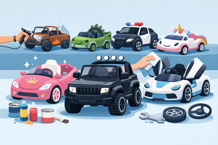 8 Ride On Car Makeover Examples for Kids