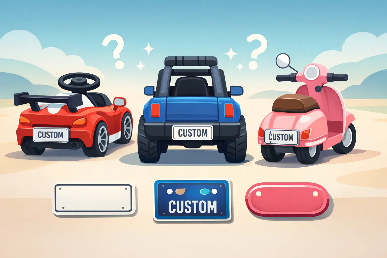 What Size Mini Plate Fits Your Child’s Ride-On?