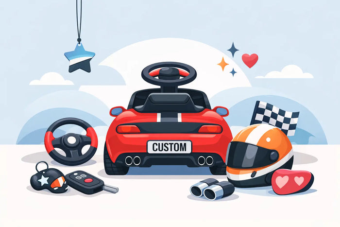 Personalised Ride On Car Accessories That Pop