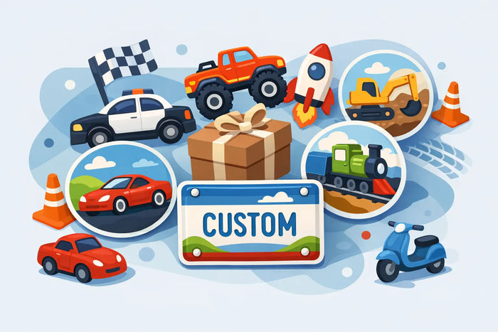 Mini Plate Gift Guide for Kids Who Love Wheels