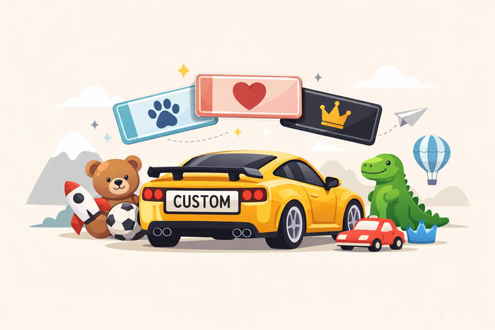 What to Put on a Personalised Number Plate for Kids
