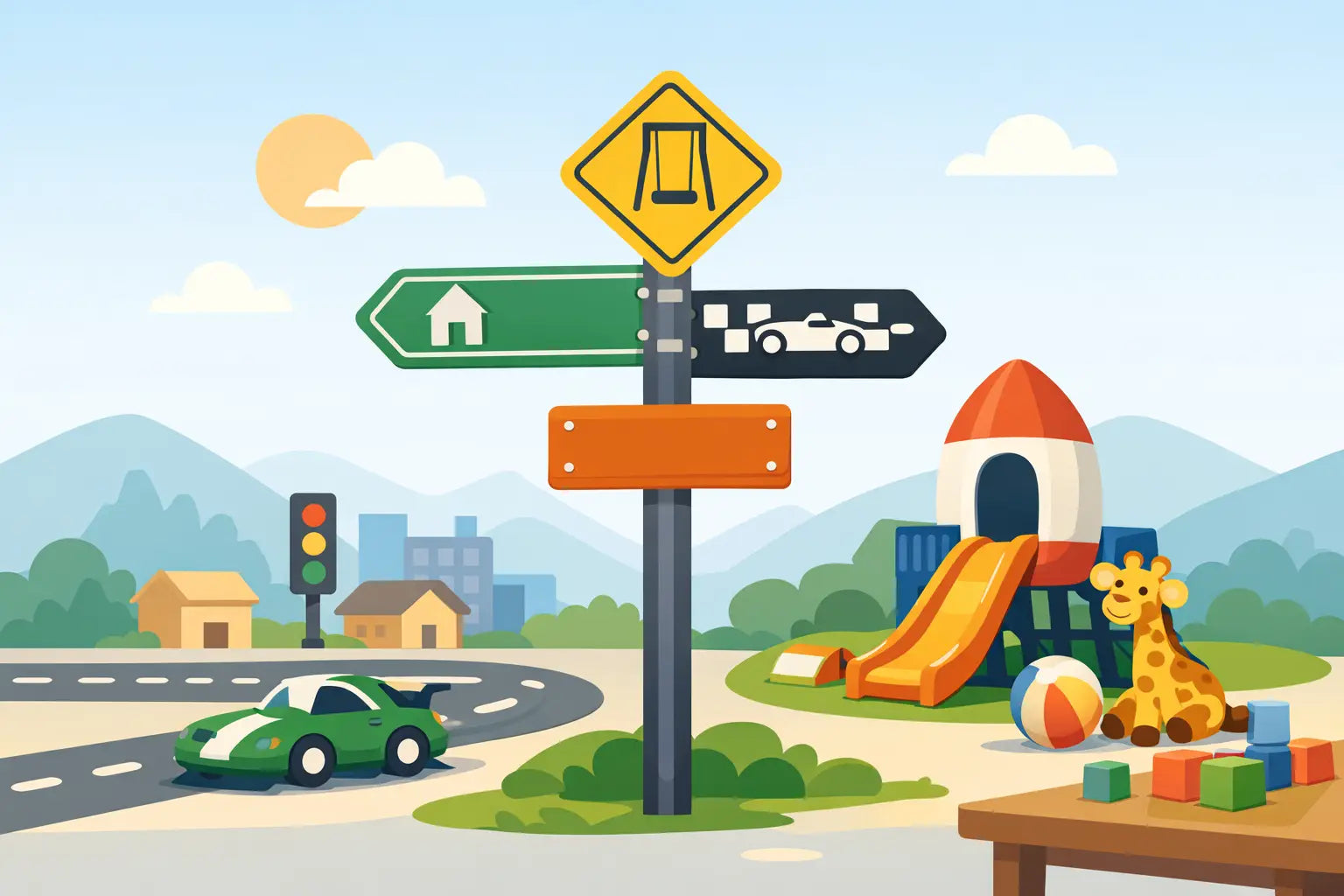 Custom Playroom Street Signs for Happy Kids
