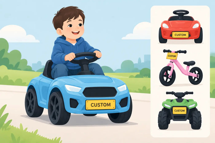 Ride-On Registration Plate Guide for Kids