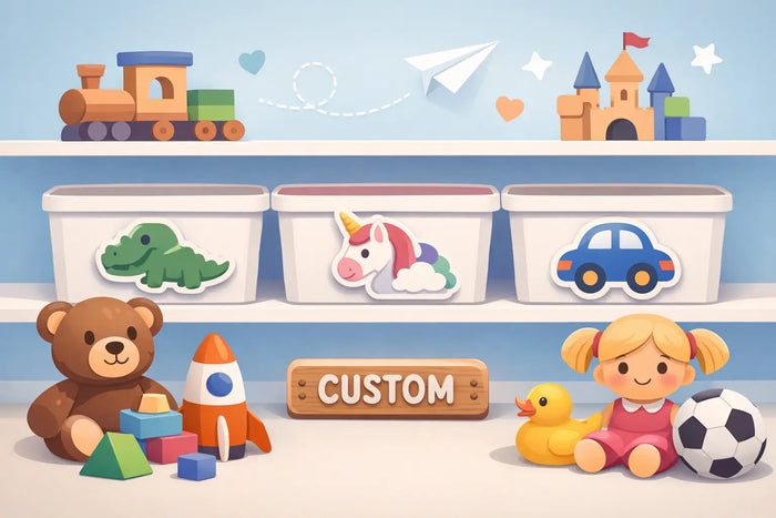 Personalised Toy Storage Labels Kids Love