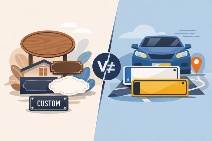 Name Signs vs Number Plates: Which Fits Best?