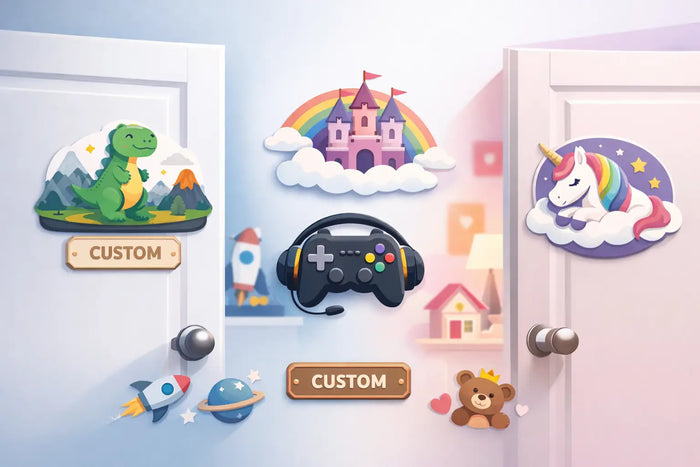 Custom Bedroom Door Plates That Kids Love