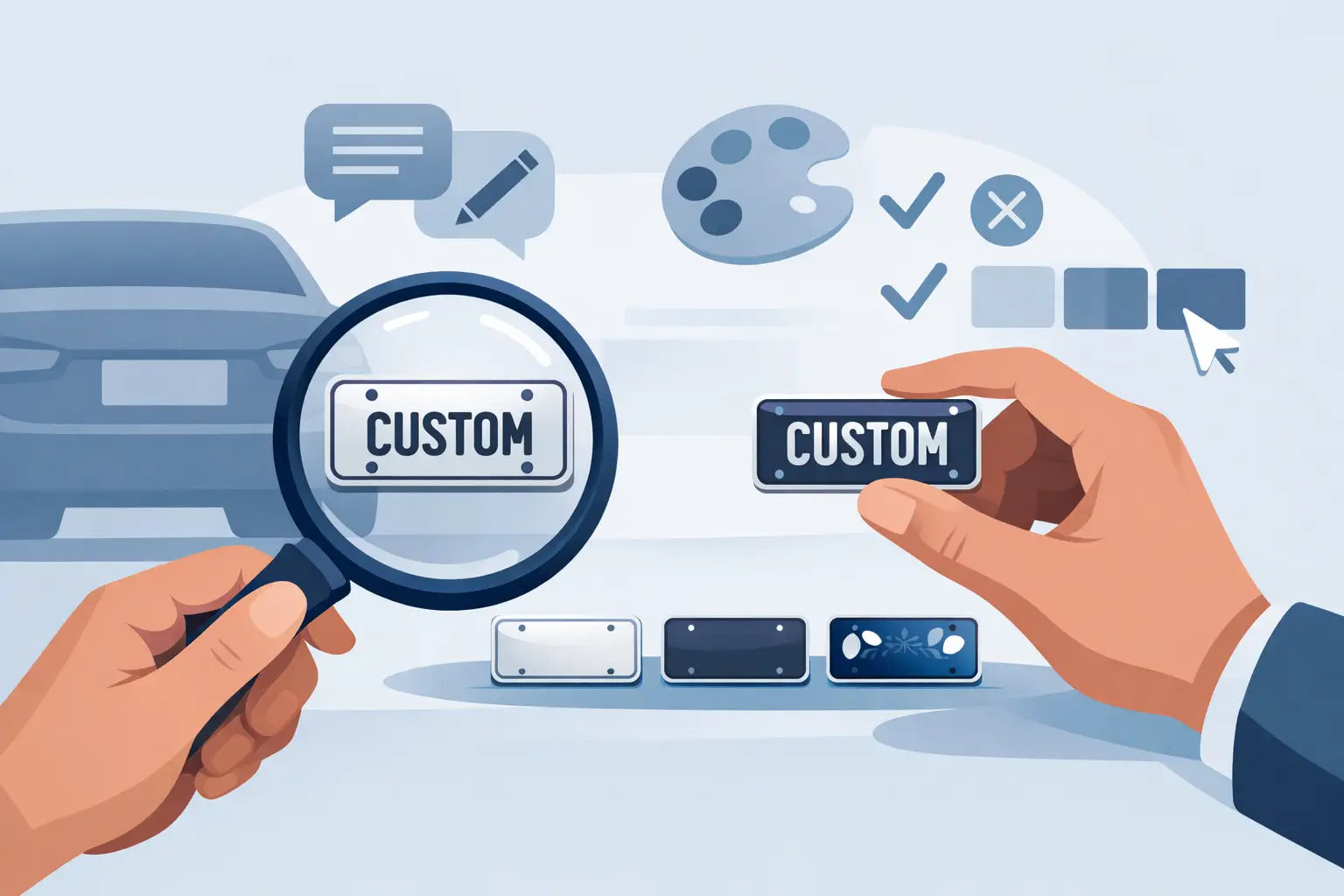 How to Choose Plate Text That Looks Right