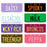 PLA ECO Printed Custom Personalised Ride On Mini Number Plate