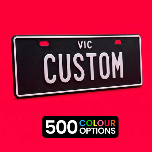 PLA ECO Printed Custom Personalised Ride On Mini Number Plate