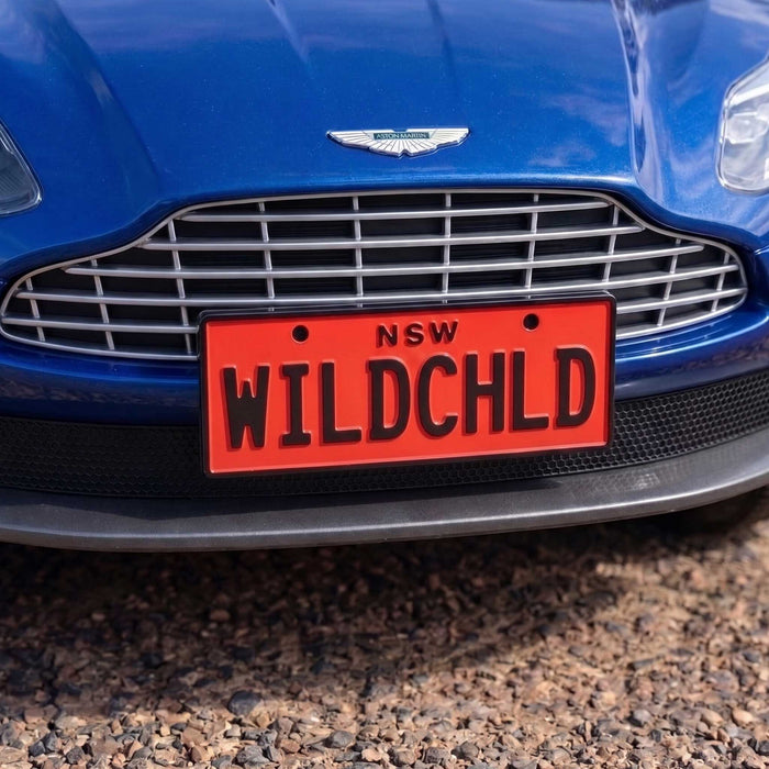 PLA ECO Printed Custom Personalised Ride On Mini Number Plate