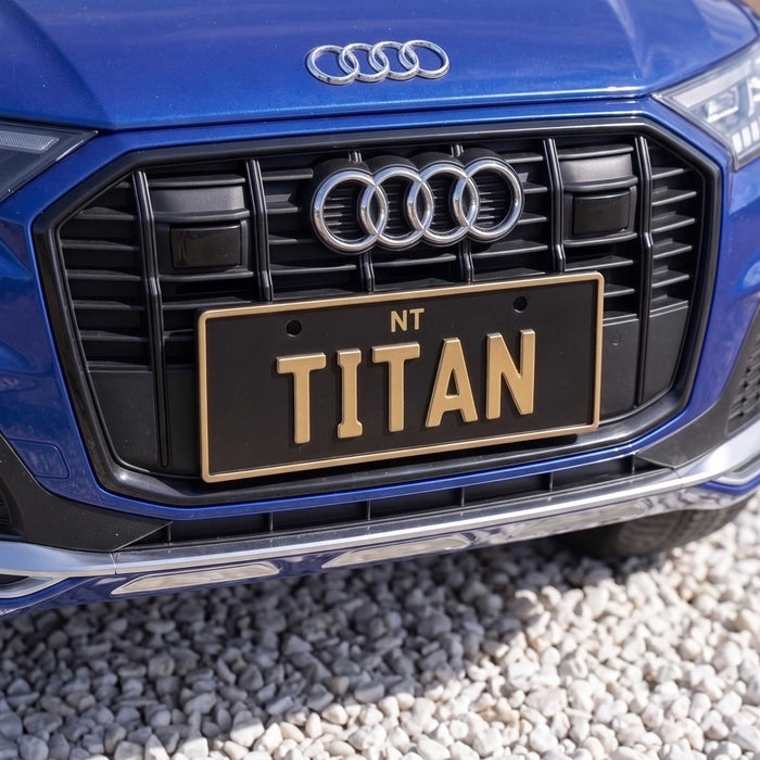 PLA ECO Printed Custom Personalised Ride On Mini Number Plate
