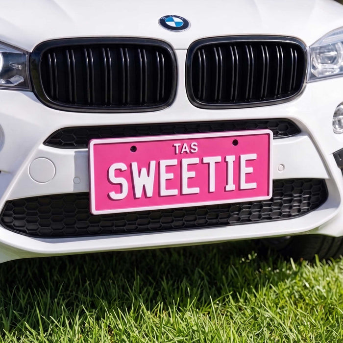 PLA ECO Printed Custom Personalised Ride On Mini Number Plate