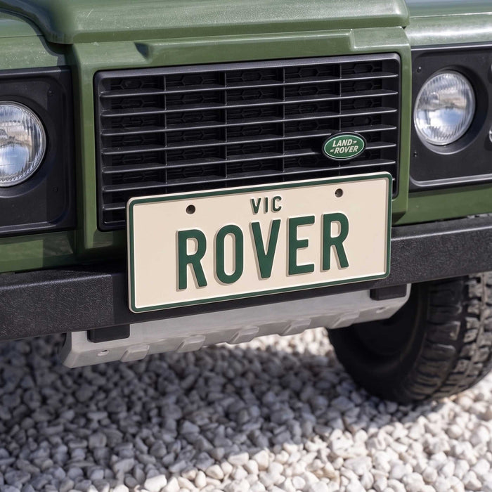 PLA ECO Printed Custom Personalised Ride On Mini Number Plate