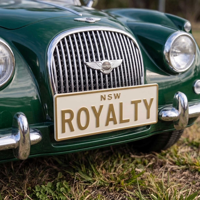 PLA ECO Printed Custom Personalised Ride On Mini Number Plate