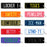 PLA ECO Printed Waterproof Custom Personalised Ride On Mini Number Plate Key Ring