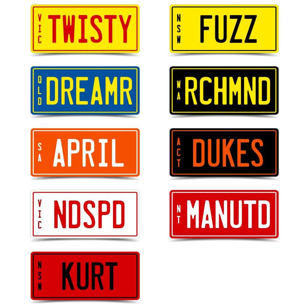 Personalized Kids Bike Number Plates —