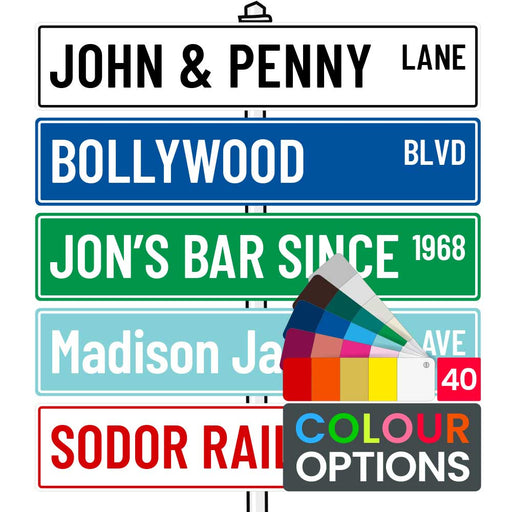 PVC Laser Etched Custom Personalised Street Sign